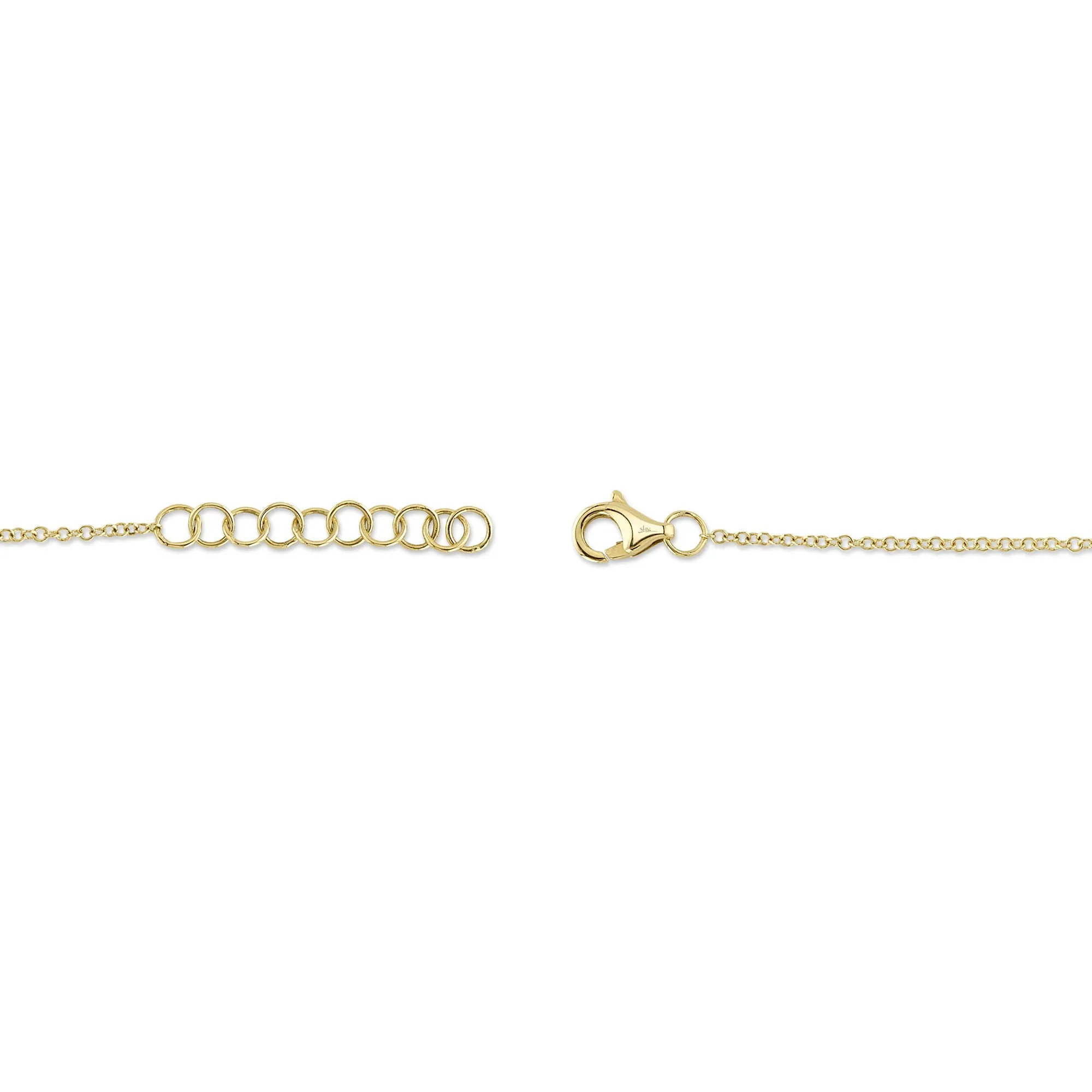 0.07CT DIAMOND & 0.40CT MOTHER OF PEARL CLOVER BRACELET