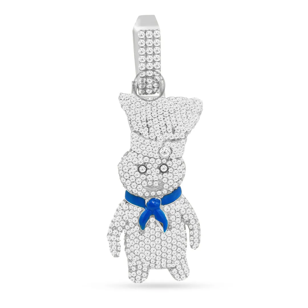 10K Yellow Gold Dough Boy Pendant With 6.00CT Diamonds
