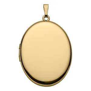 14K Gold Filled 30x38mm Oval Locket Necklace