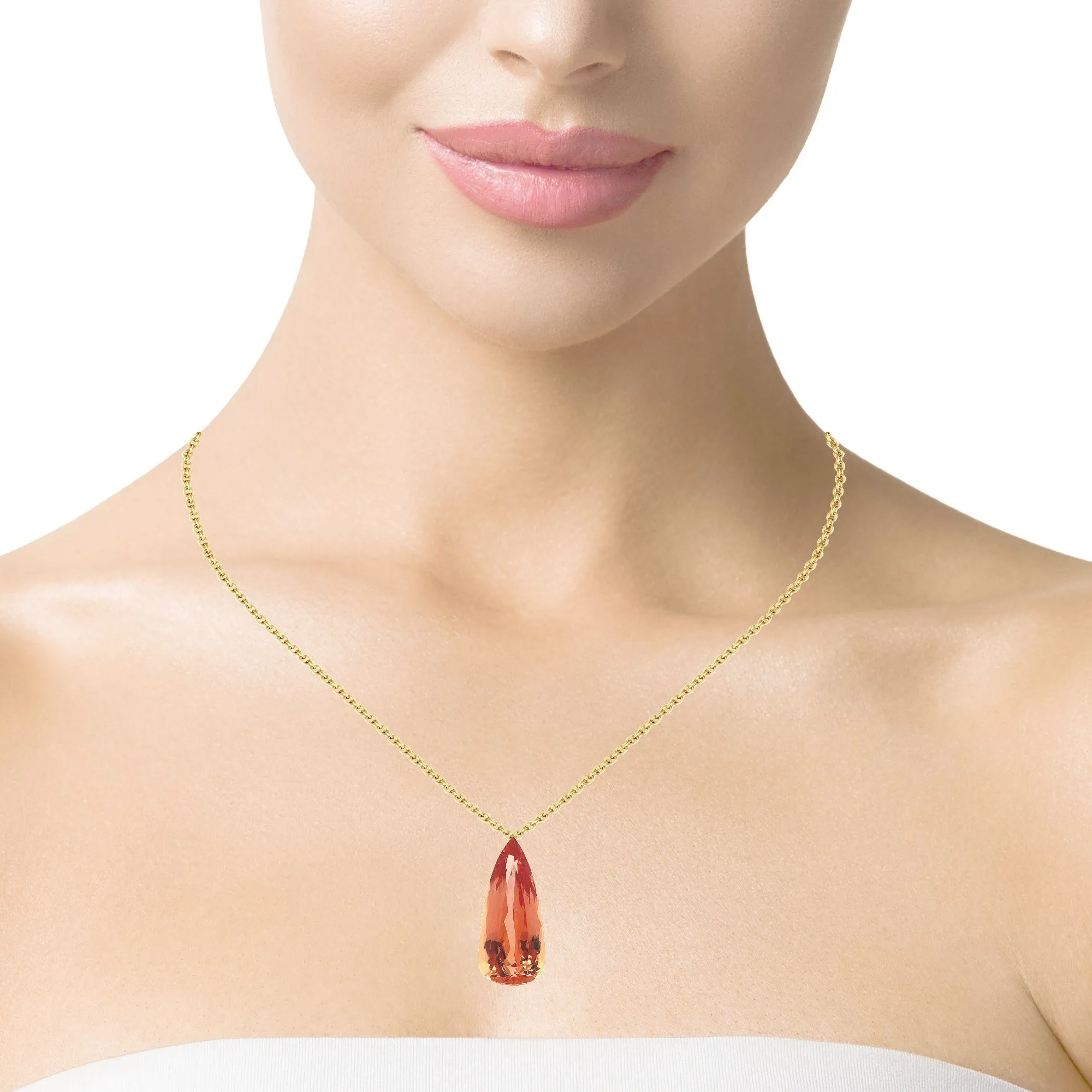 15.90 Carat Orange Imperial Topaz, Loose Gemstone, GIA Certified