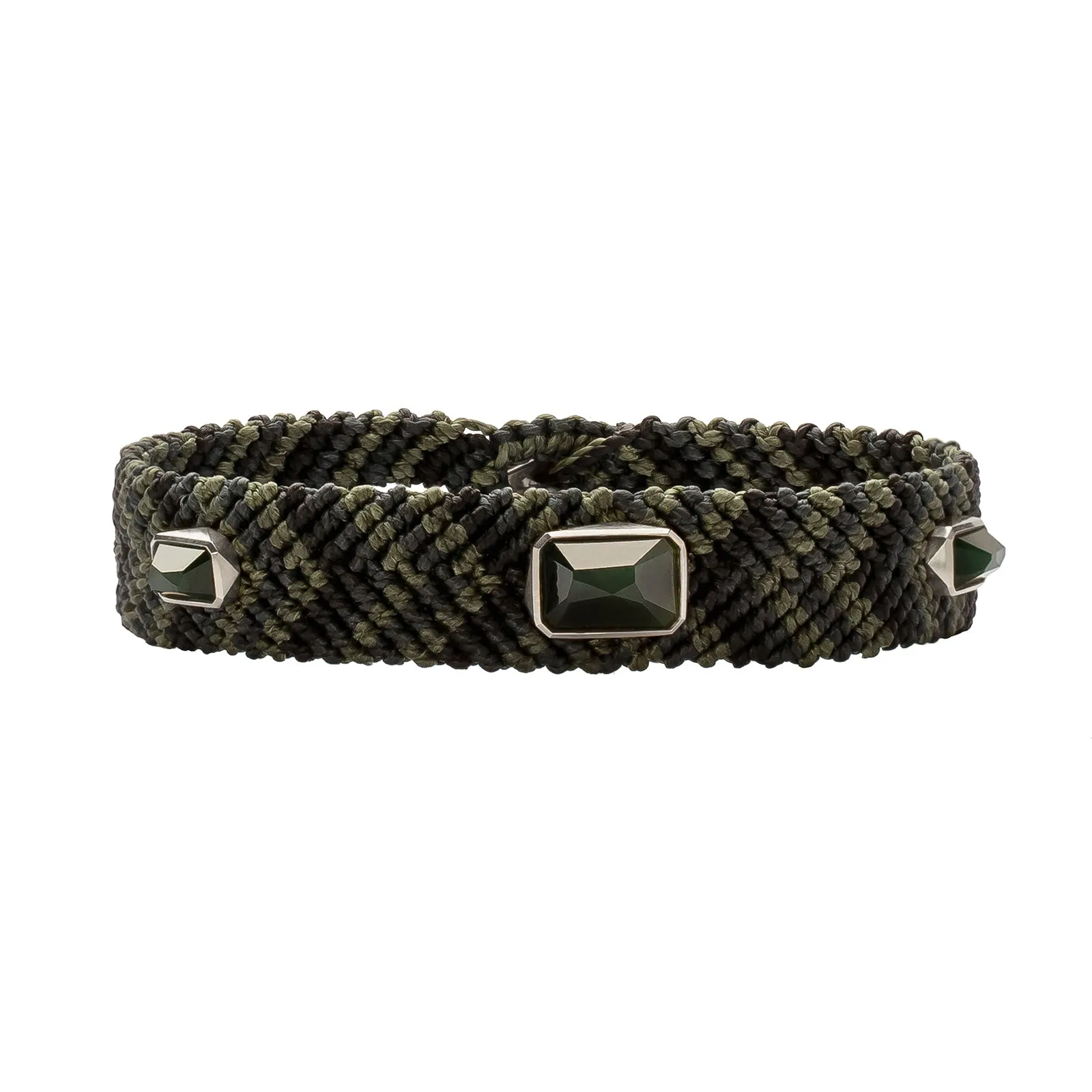15mm Jungle Nights Bracelet - Green Jade