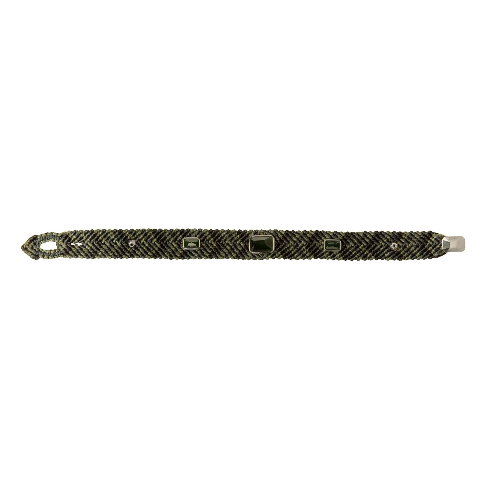 15mm Jungle Nights Bracelet - Green Jade