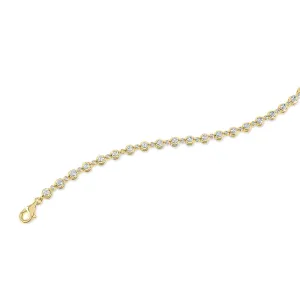18ct Yellow Gold 1.60ct Round Brilliant Cut Diamond Bracelet