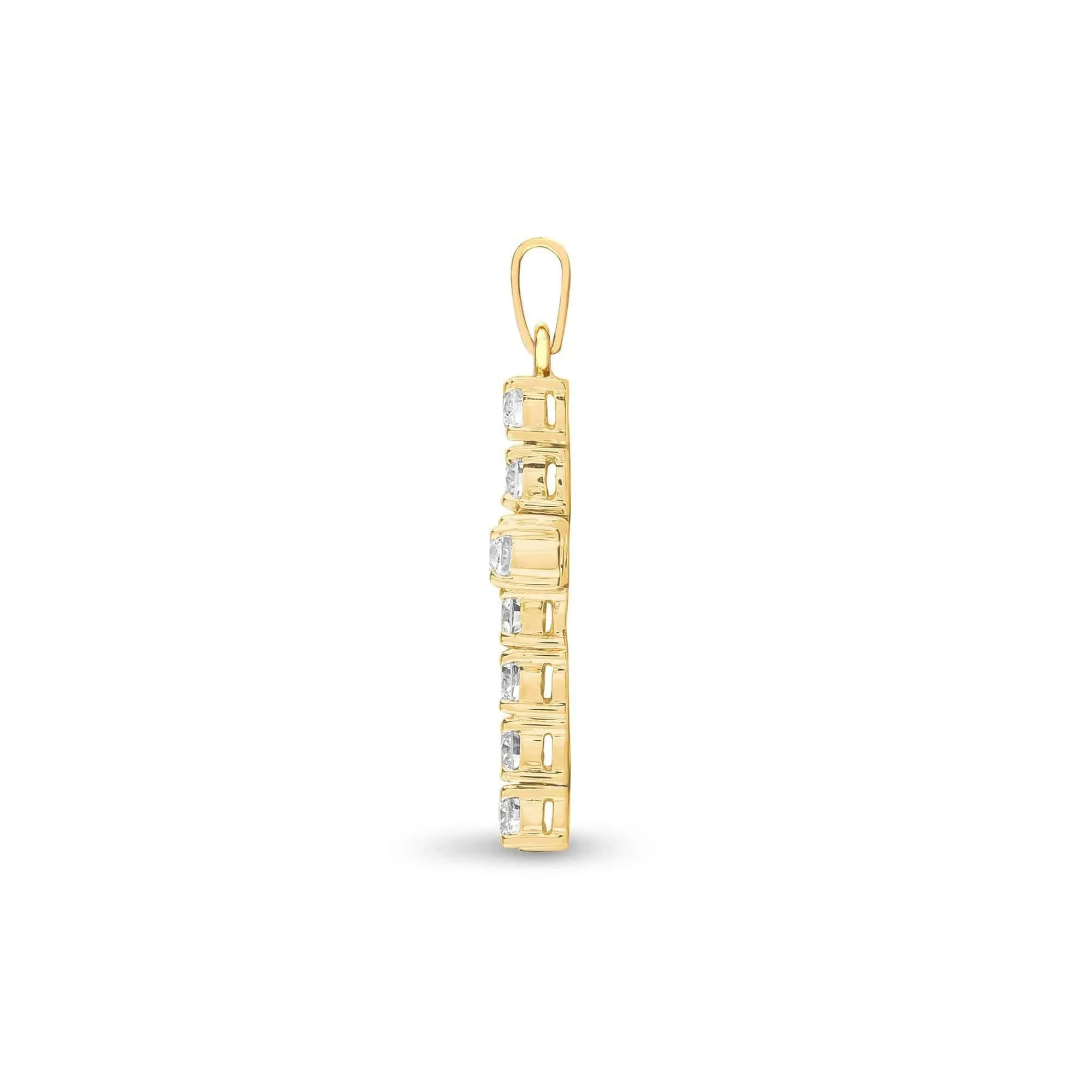 18ct Yellow Gold Diamond Cross