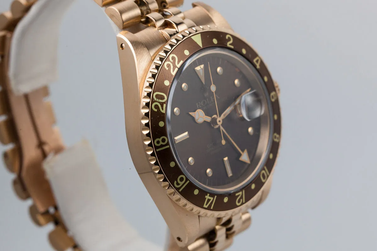 1984 Rolex YG Root Beer GMT 16758