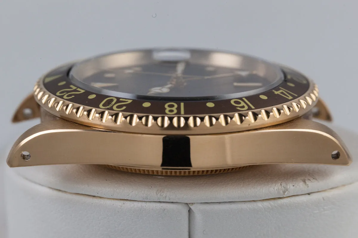 1984 Rolex YG Root Beer GMT 16758