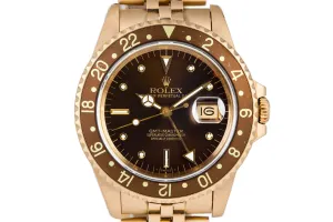 1984 Rolex YG Root Beer GMT 16758