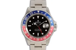 1997 Rolex GMT Master 16700 Pepsi with Swiss Only Dial