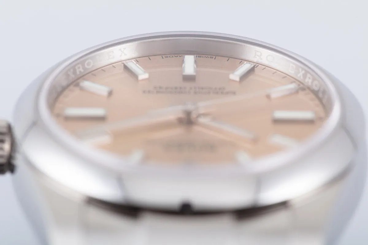 2021 Oyster Perpetual 124200 "Pink" Dial with Box & Card