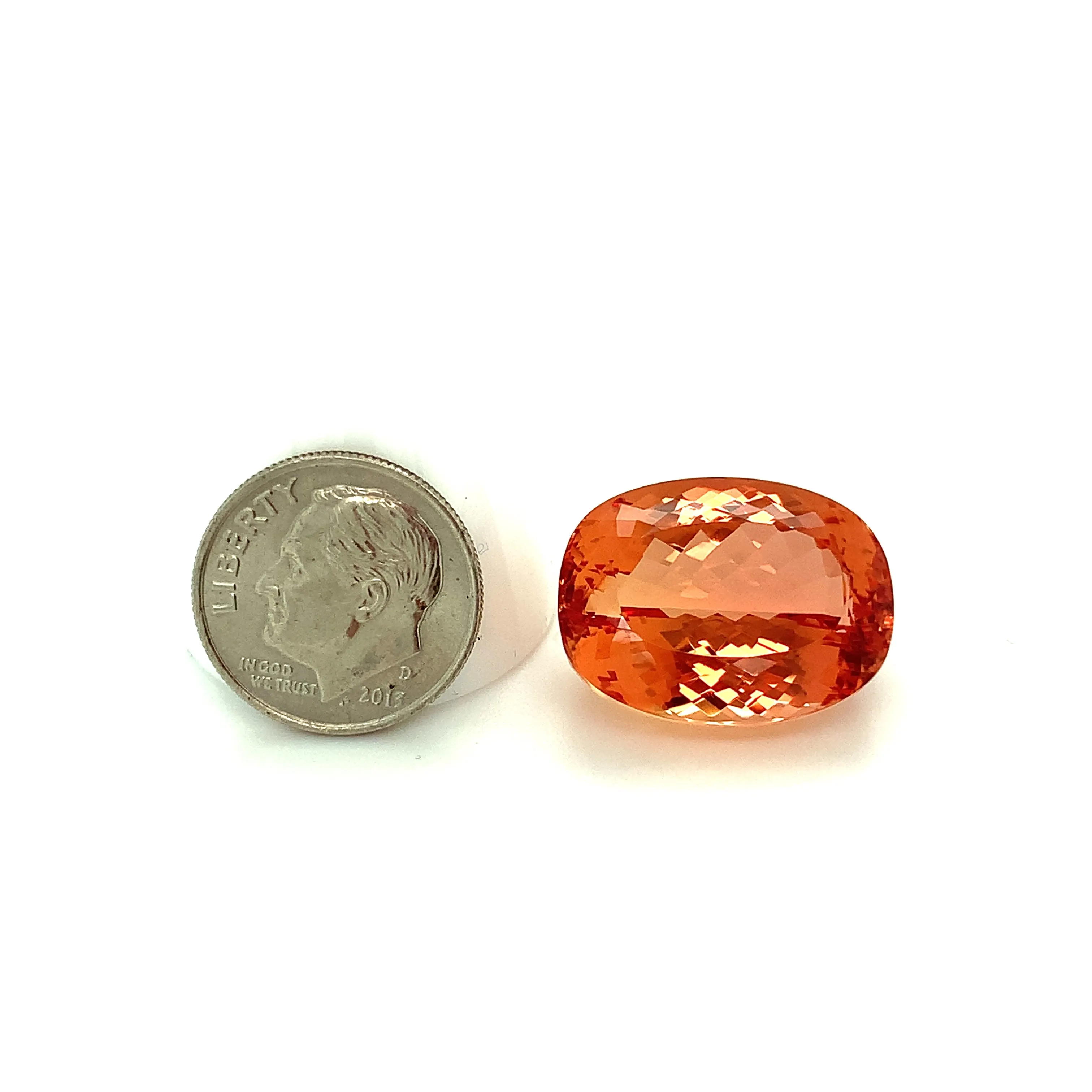 33.95 Carat Imperial Topaz, Loose Gemstone, GIA Certified