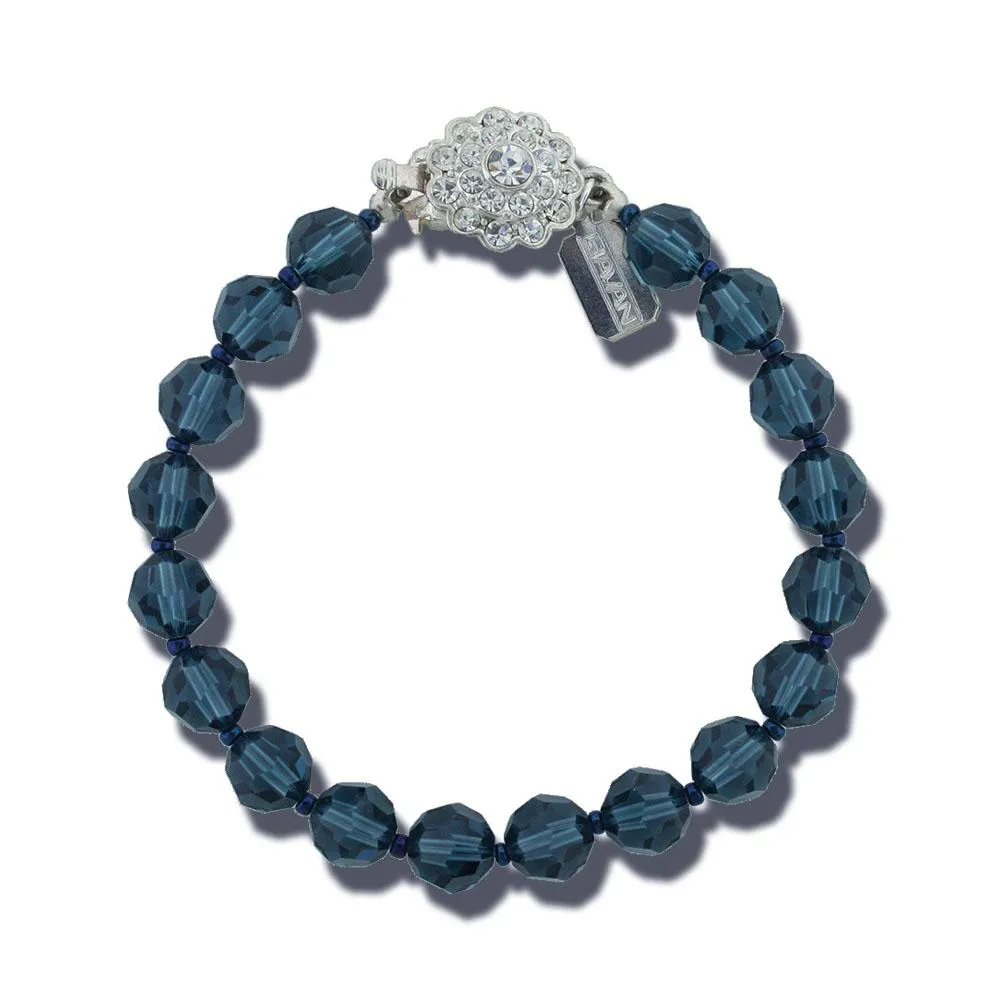 8mm Crystal Beaded Bracelet