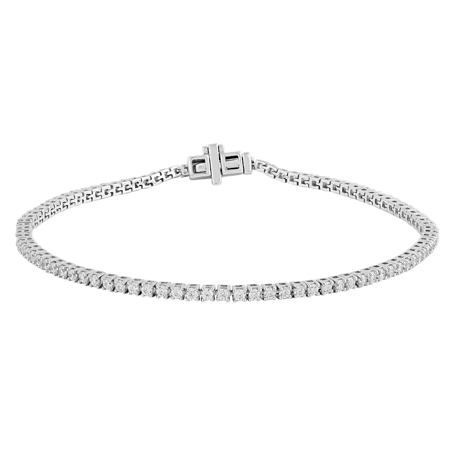 9ct White Gold 1.46ct Diamond Bracelet