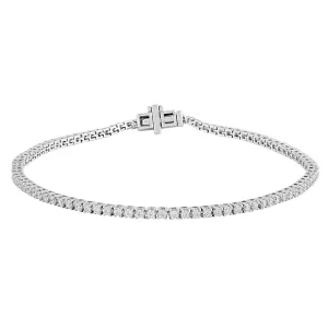 9ct White Gold 1.46ct Diamond Bracelet