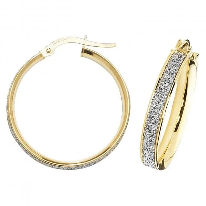 9ct Yellow Gold 50mm Hoop Earrings