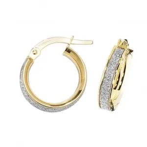9ct Yellow Gold 50mm Hoop Earrings