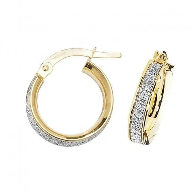 9ct Yellow Gold 50mm Hoop Earrings