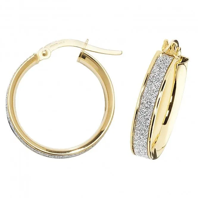 9ct Yellow Gold 50mm Hoop Earrings