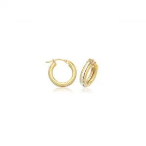 9ct Yellow Gold Hoop Earrings ER1219