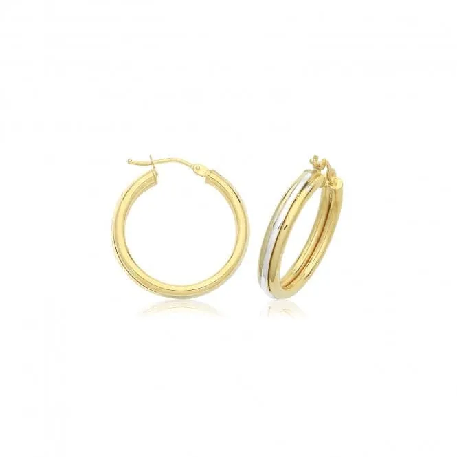 9ct Yellow Gold Hoop Earrings ER1219