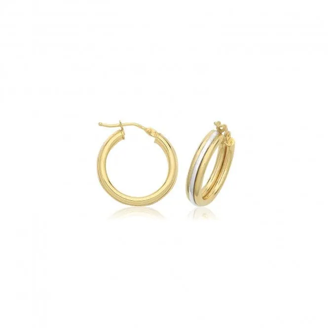 9ct Yellow Gold Hoop Earrings ER1219