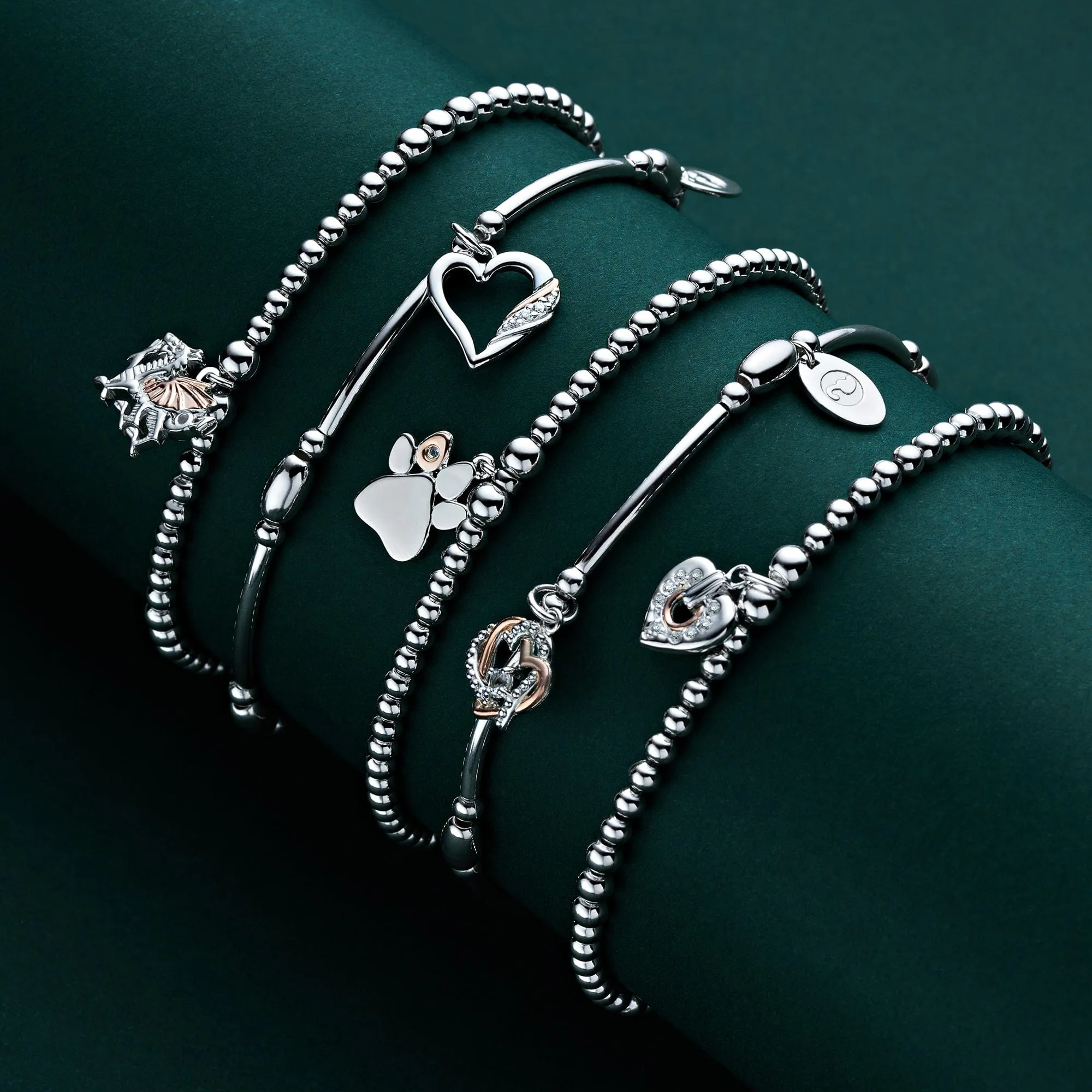 Always in My Heart Silver Affinity Bracelet