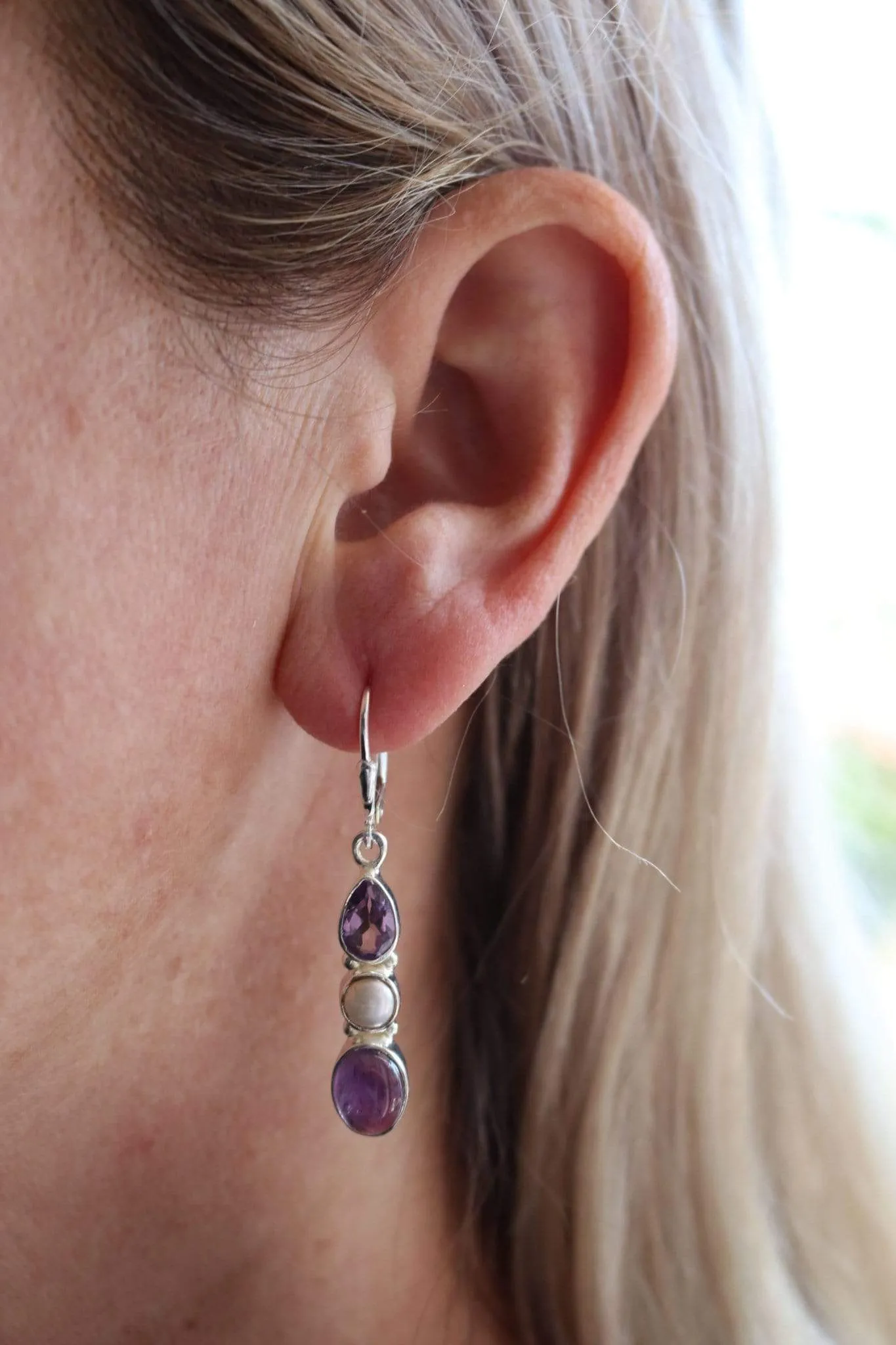 Amethyst Combo Earrings
