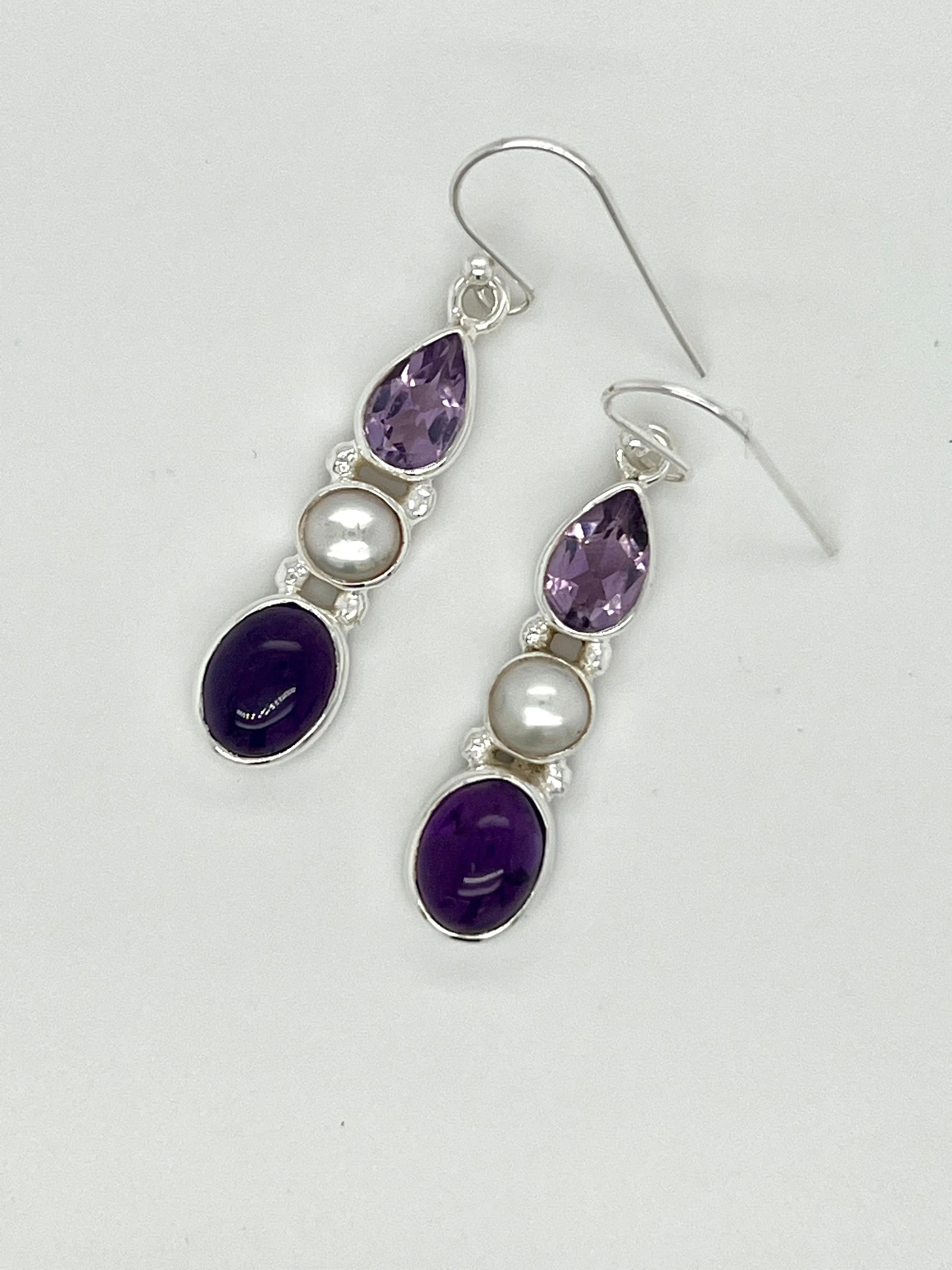 Amethyst Combo Earrings