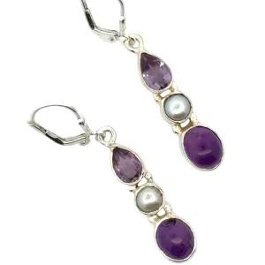 Amethyst Combo Earrings