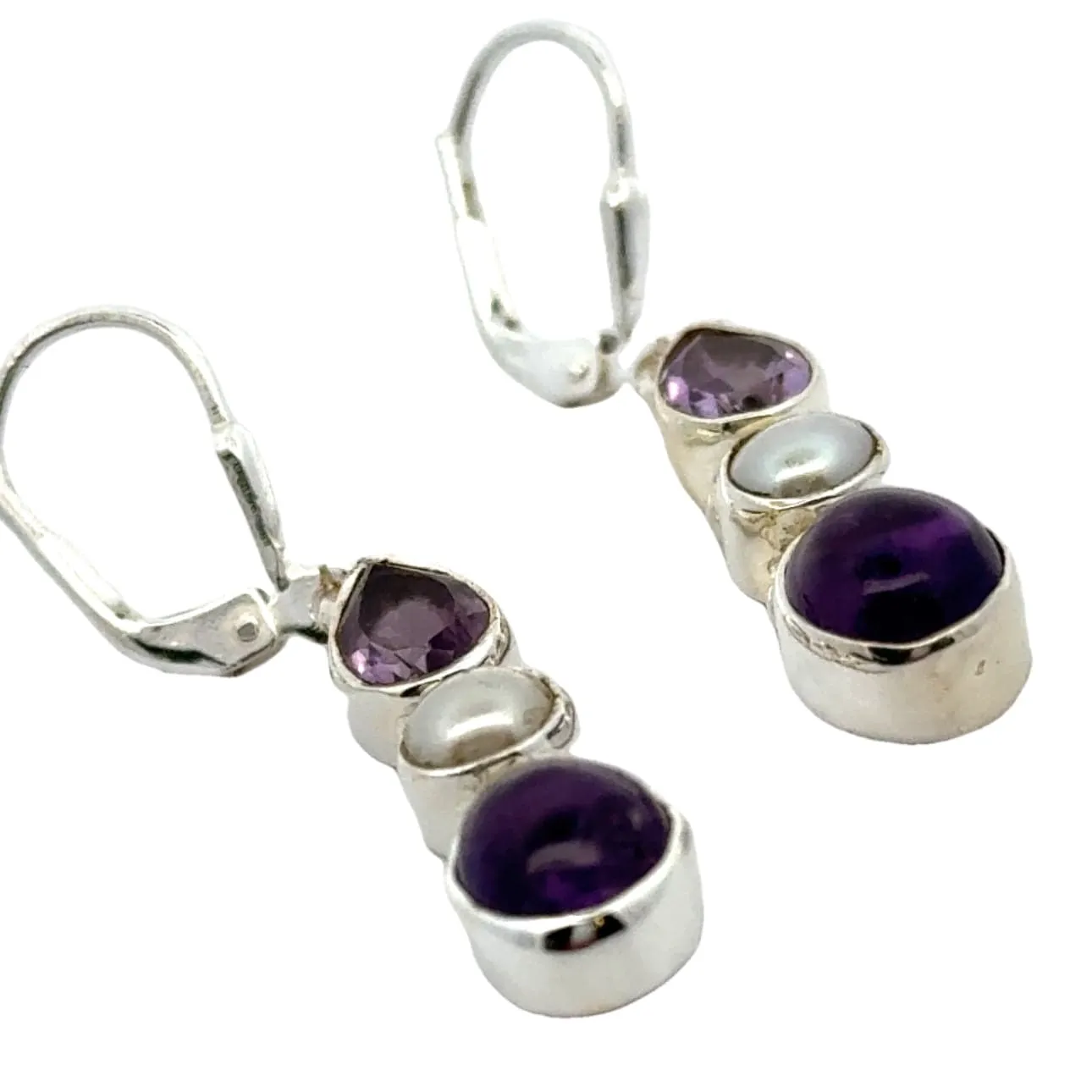 Amethyst Combo Earrings