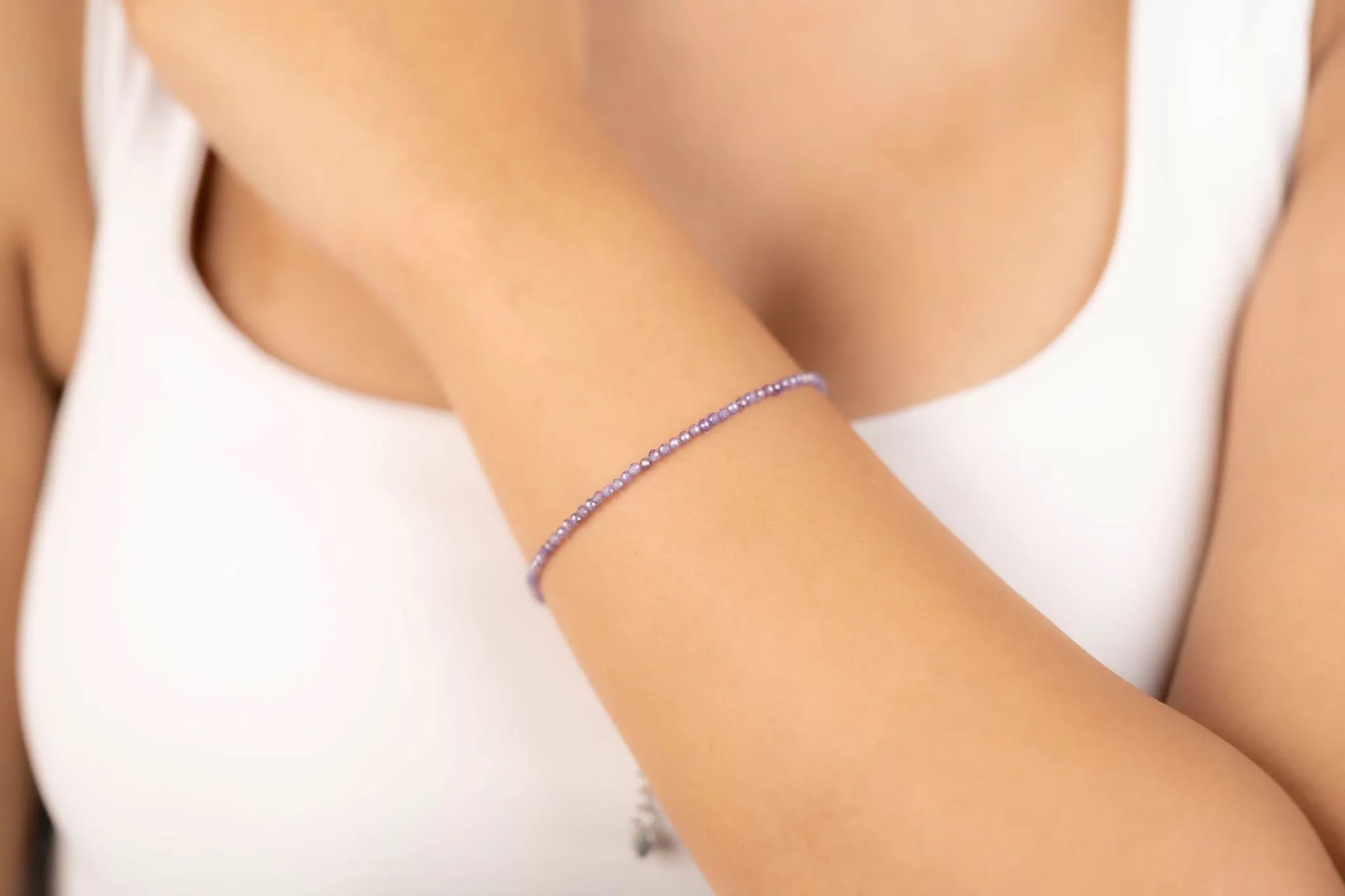 Amethyst Faceted Bracelet