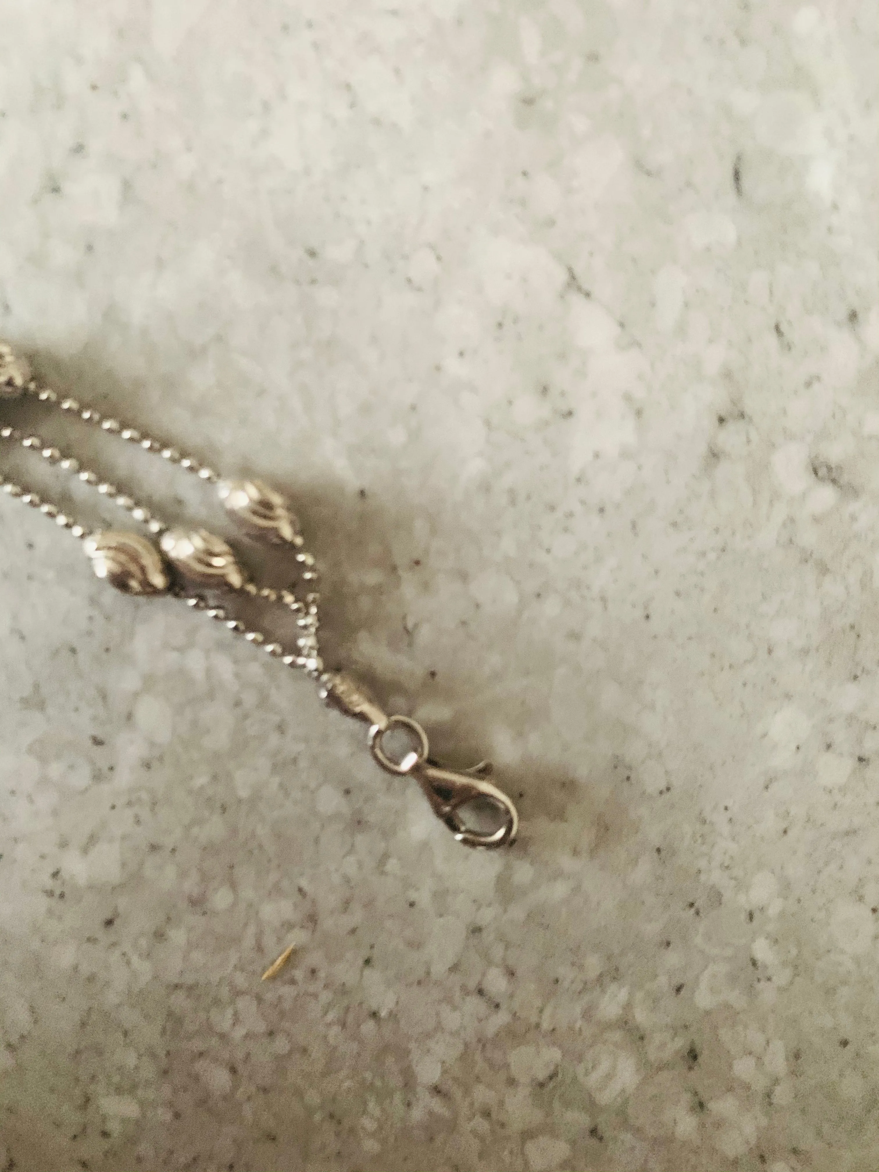 Annabella Triple Chain Rhodium Plated Silver Bracelet