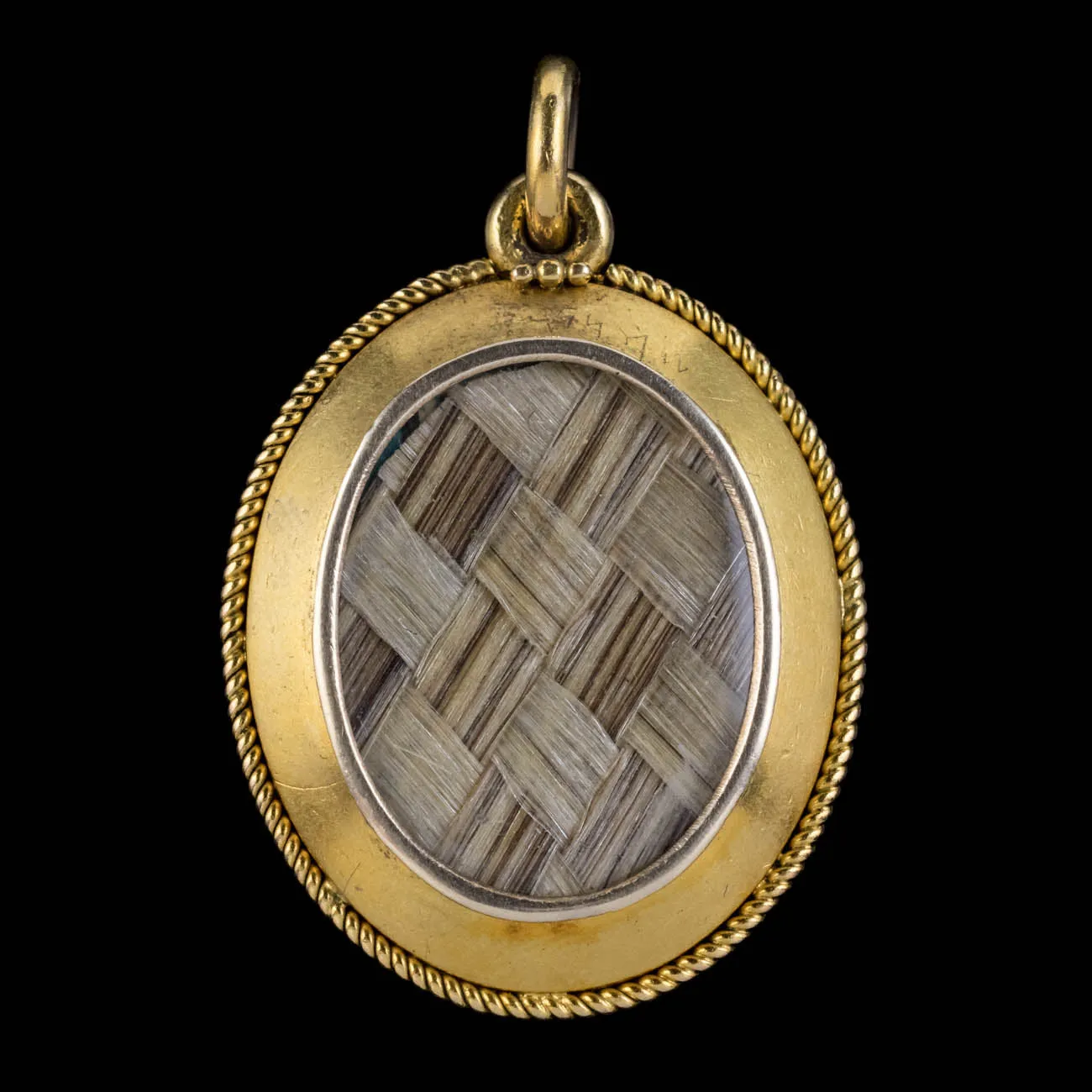 Antique Victorian Etruscan Revival Blue Enamel Pearl Mourning Locket 18Ct Gold Circa 1860