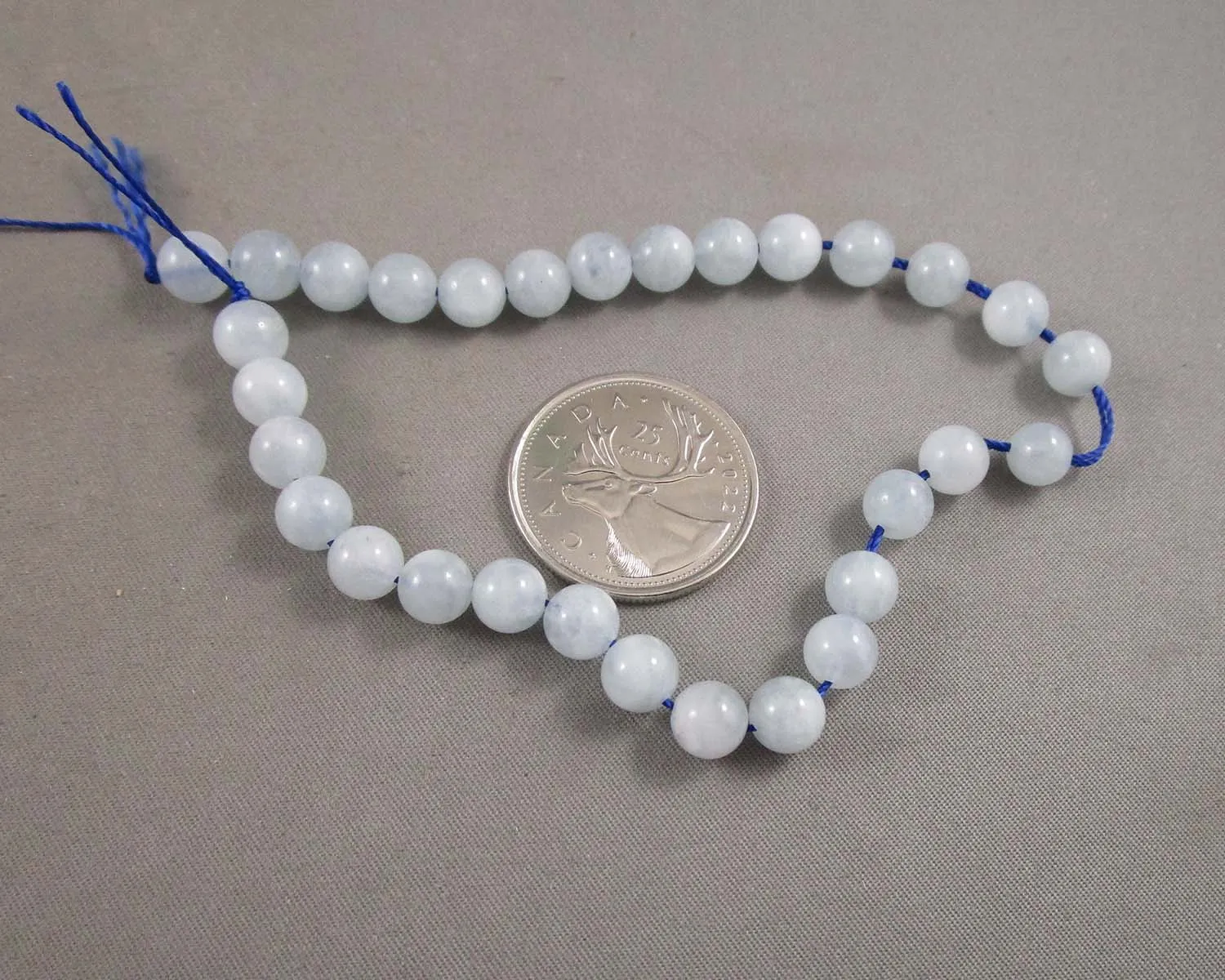 Aquamarine Beads Round Various Sizes