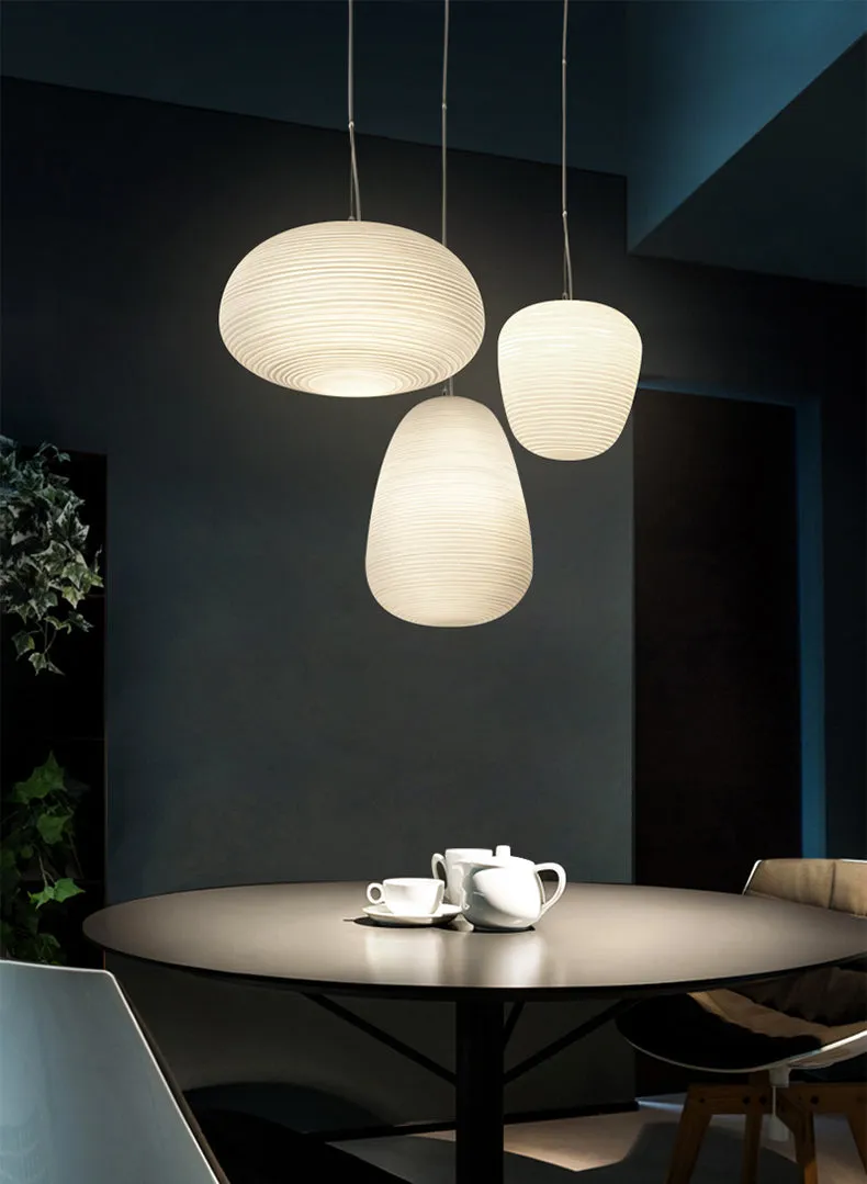 Asgeirka Glass Lantern Pendant Lamp