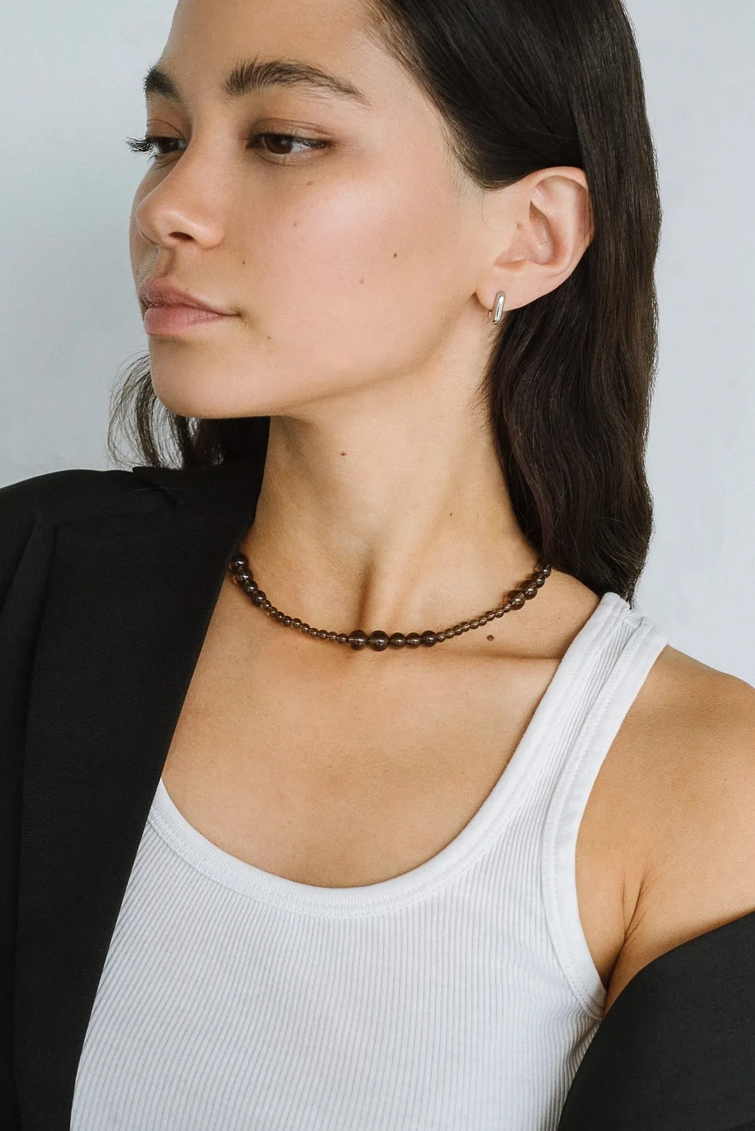 Avery Necklace (Smoky Quartz)