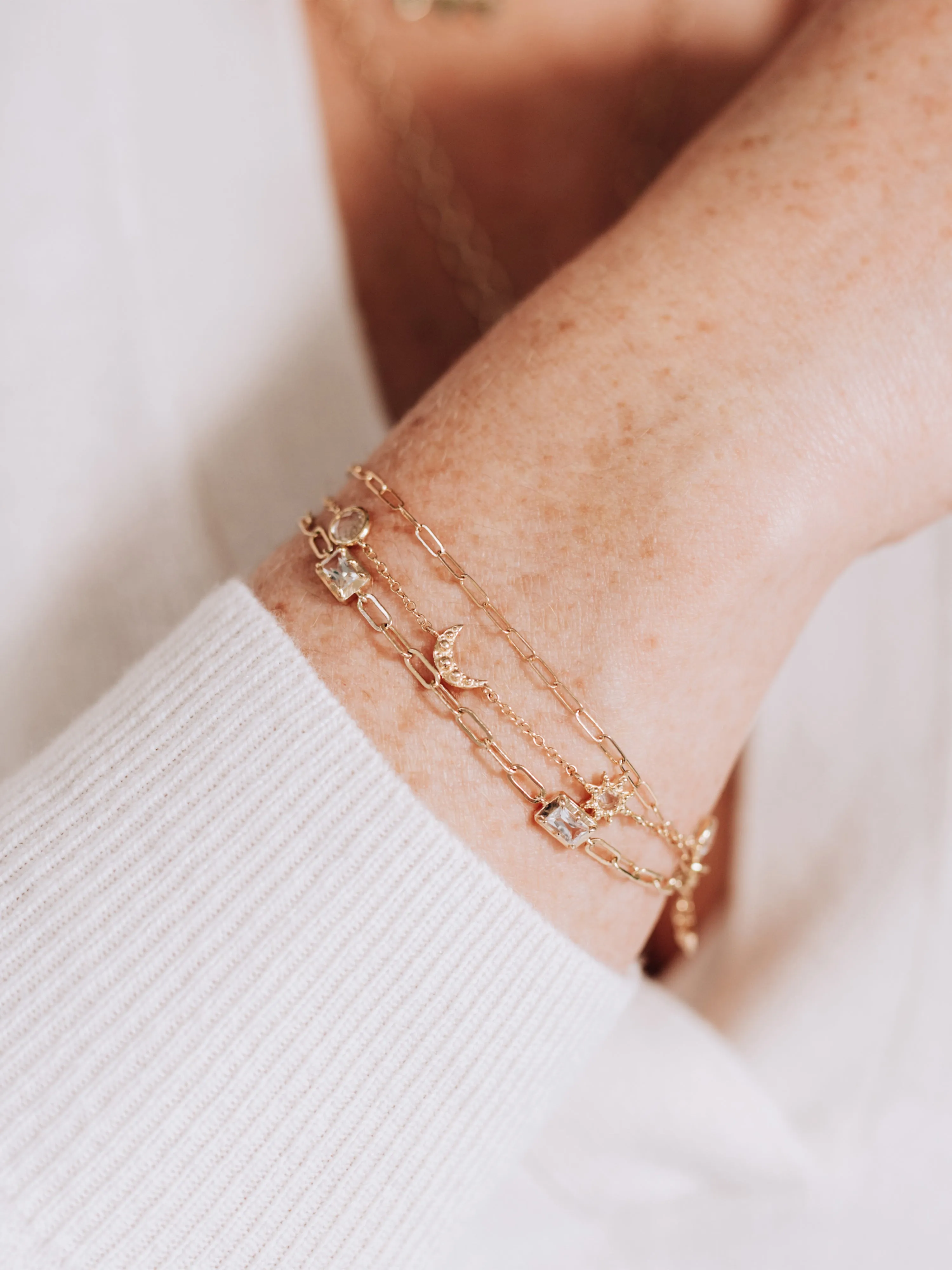 Aztec Micro Starburst Link Bracelet