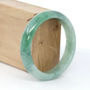 Baikalla "Classic Bangle" Forest Green Genuine Jadeite Jade Bangle (59.45 mm) #602