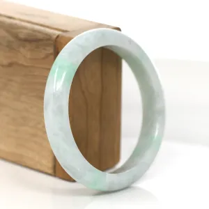Baikalla "Classic Bangle" Genuine Burmese Green Jadeite Jade Bangle Bracelet (56.83mm)#851