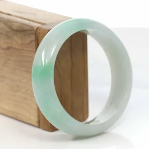 Baikalla™ "Classic Bangle" Genuine Burmese High Quality Jadeite Jade Bangle Bracelet (57.97 mm) #409