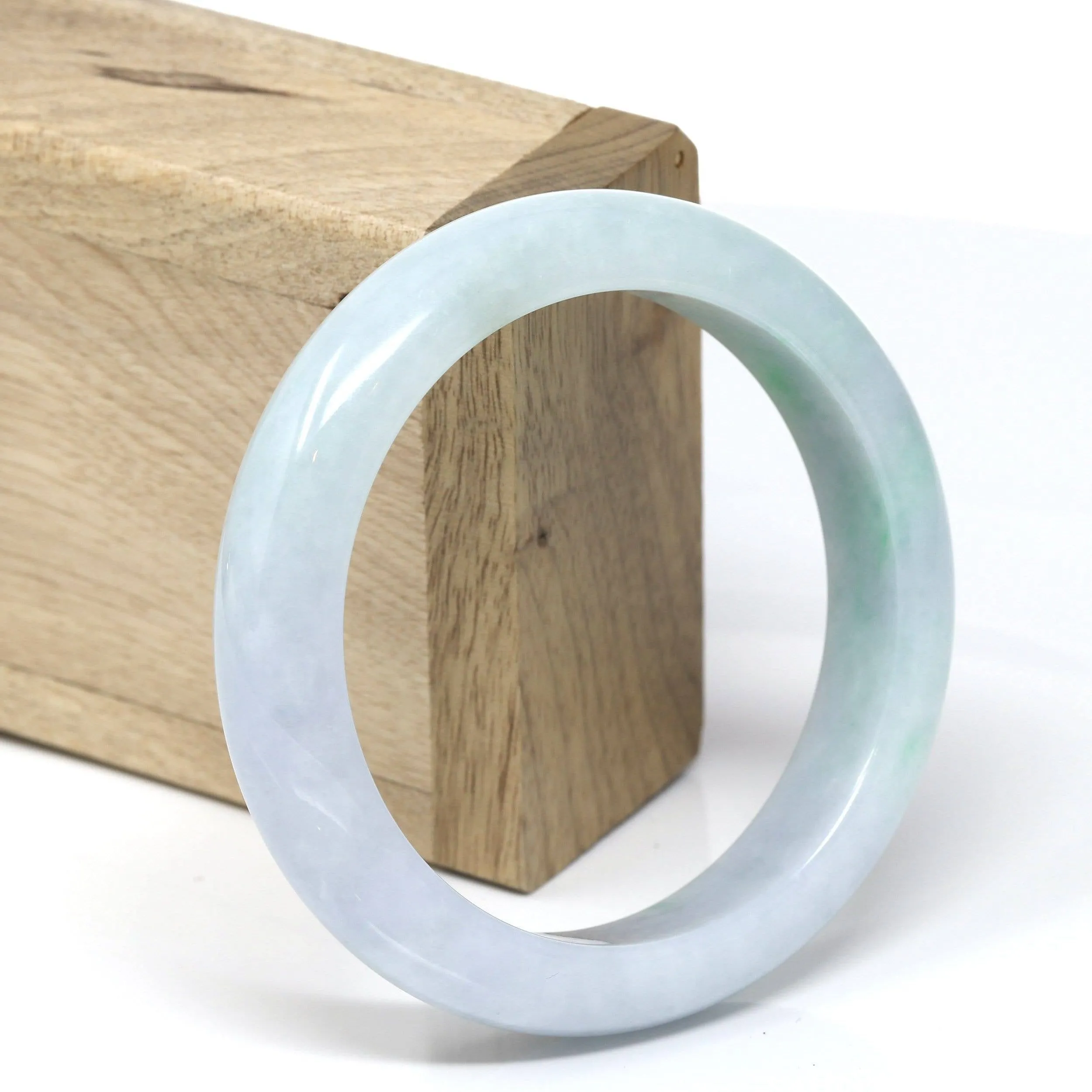 Baikalla™ "Classic Bangle" Genuine Burmese High Quality Jadeite Jade Bangle Bracelet (58.2 mm) #541