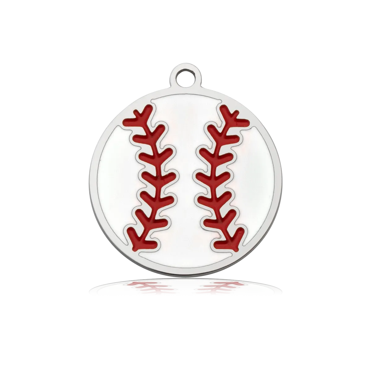 Baseball Charm with Blue Zebra Jade Charity Bracelet