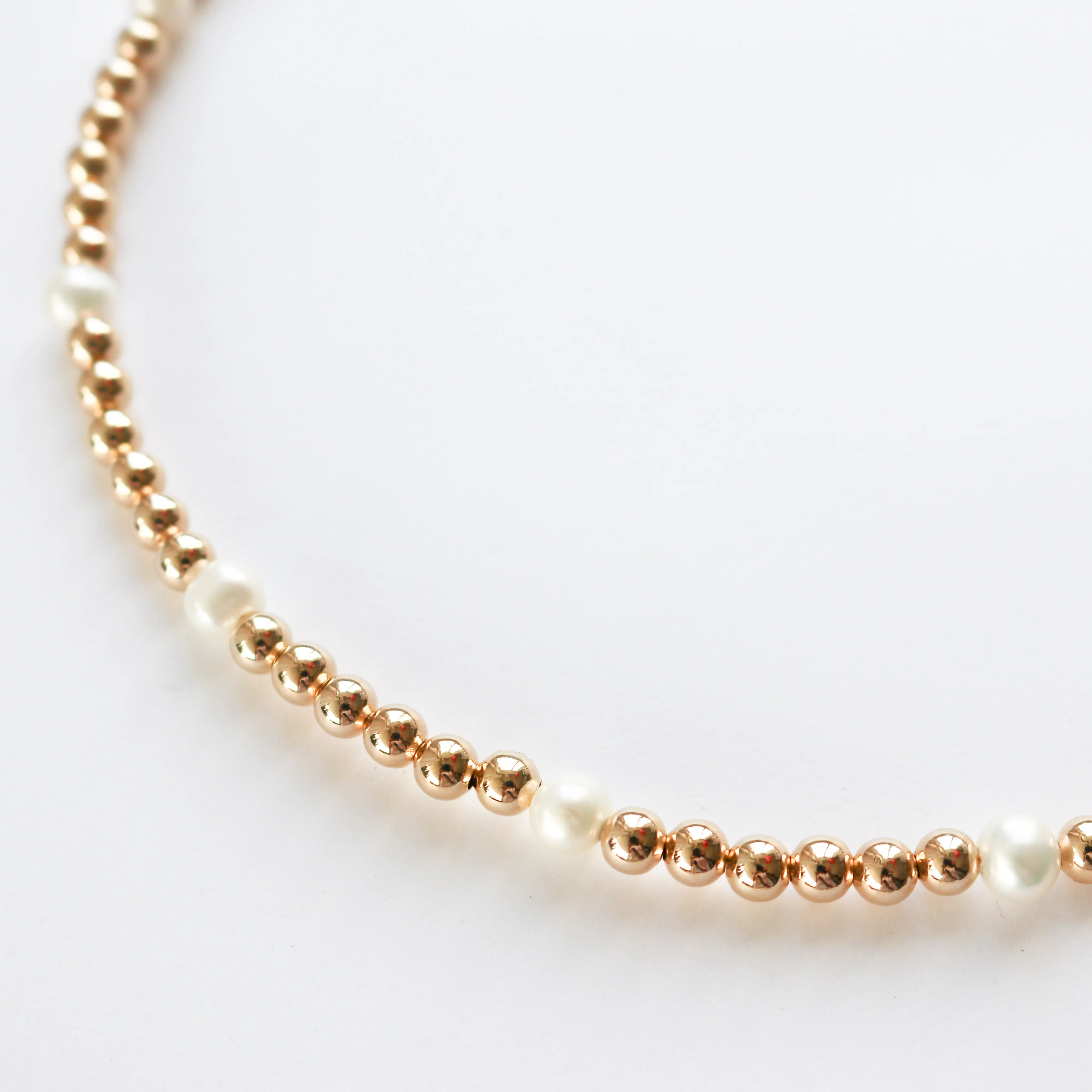 Beaded Ball & Pearl Choker