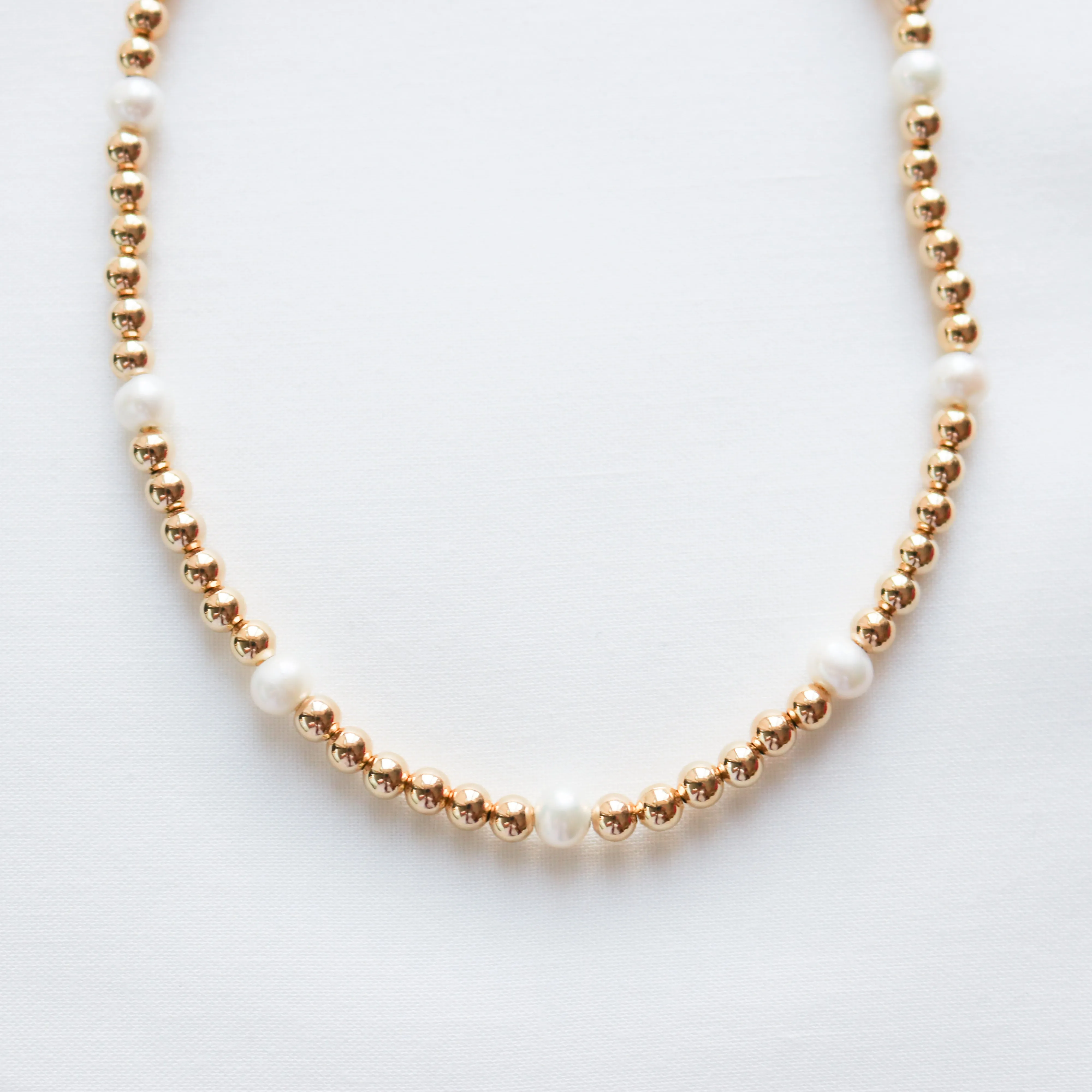 Beaded Ball & Pearl Choker