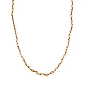 Beaded Silver Necklace