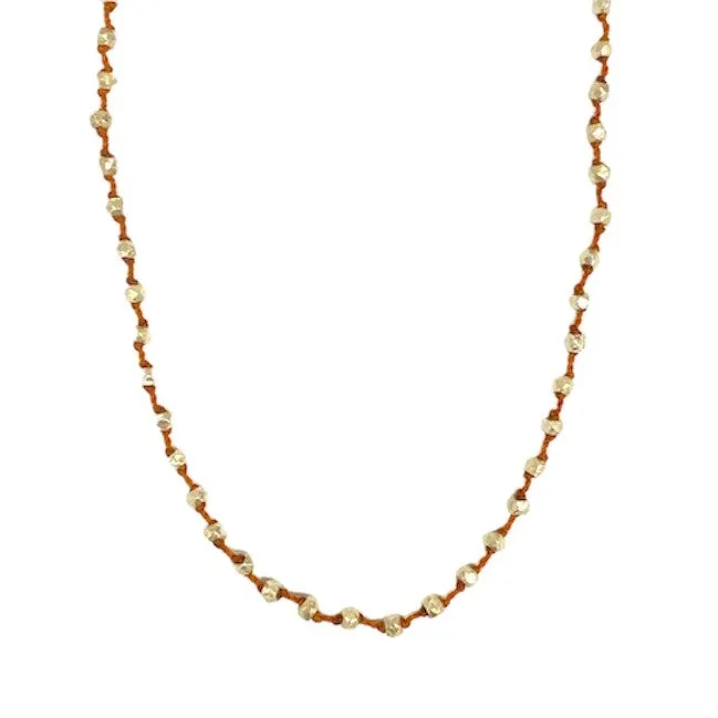 Beaded Silver Necklace