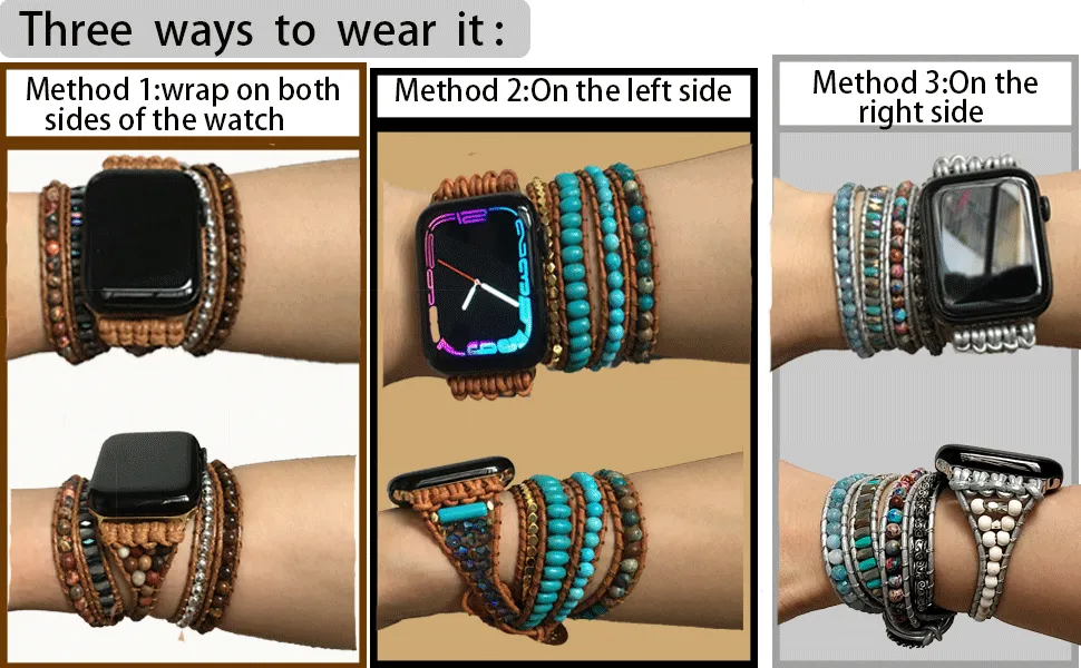 Beloved Amethyst Bohemian Wrapsody Bracelet Band For Apple Watch