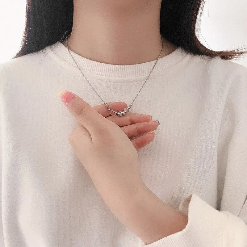 BerriesJam - 2024 Retro Collar Clavicle Minimalist Steel Beaded Necklace