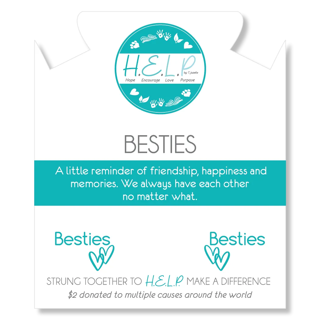 Besties Charm with Lemonade Jade Charity Bracelet