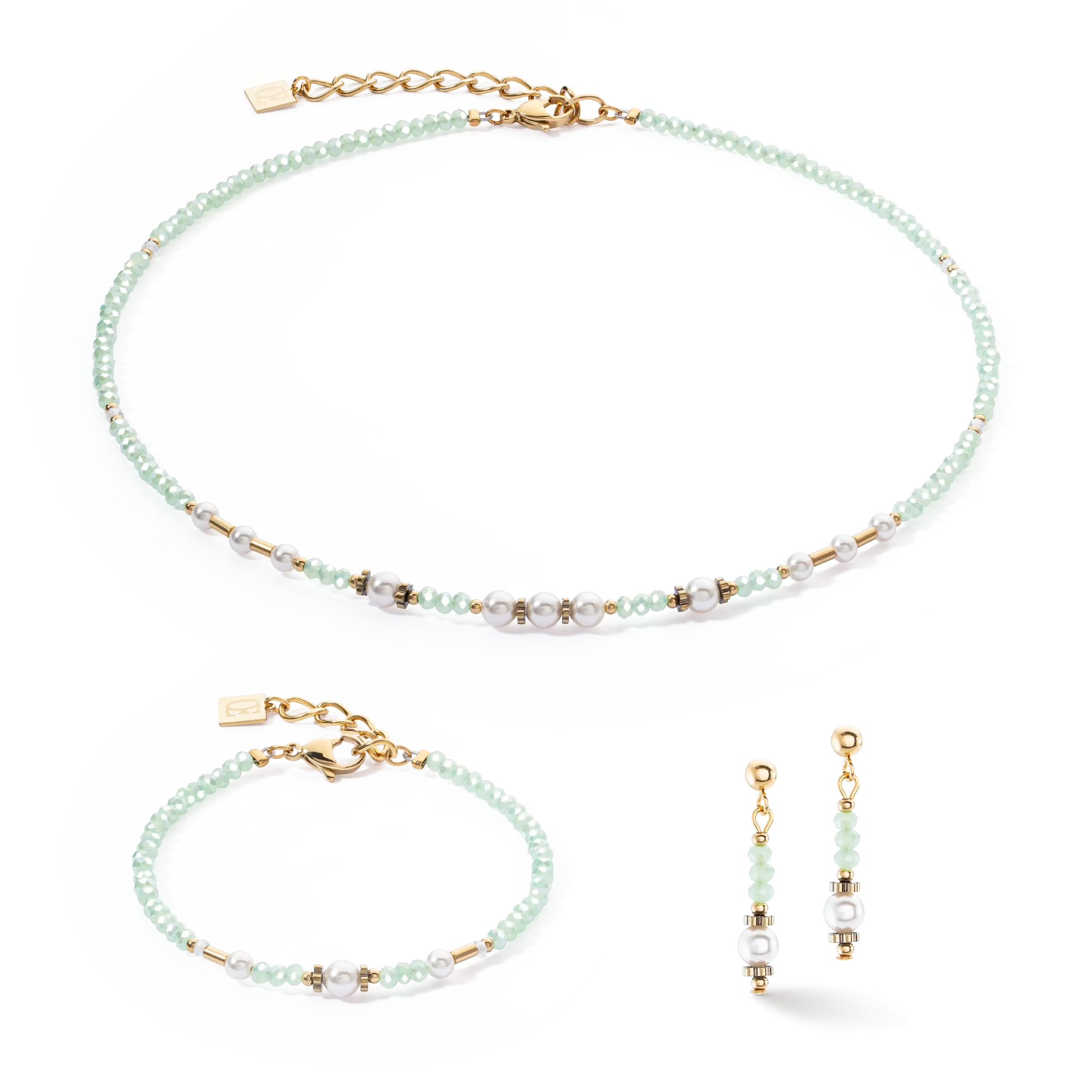 Bracelet Little Twinkle Pearl Mix light green