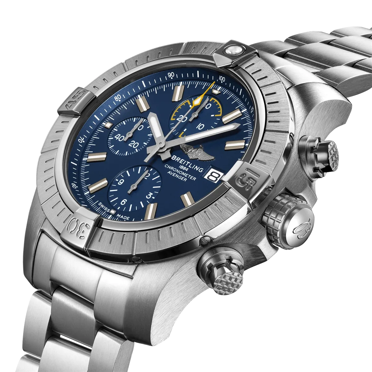 Breitling Avenger 45 Chronograph Blue Dial Stainless Steel Automatic